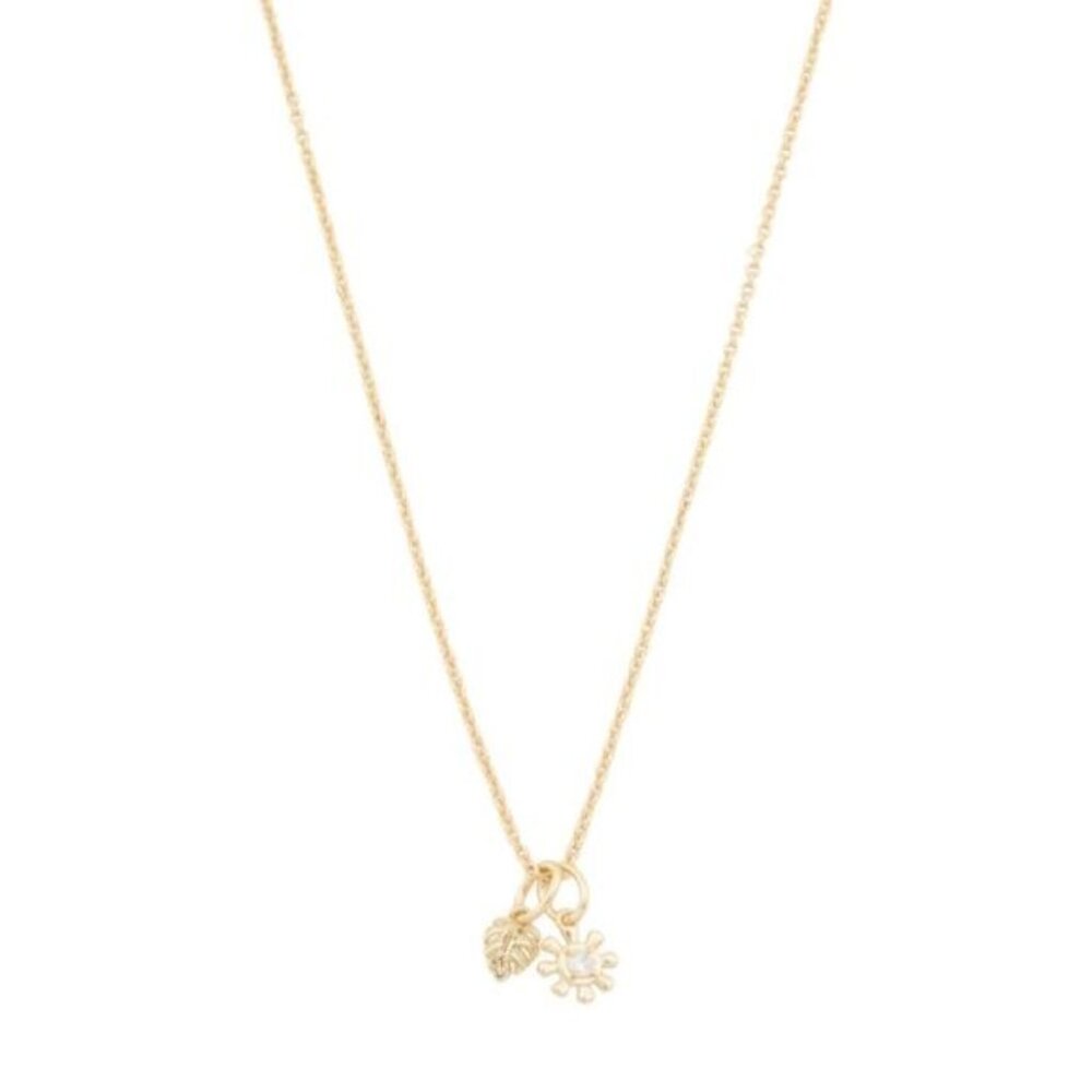 Kendra Scott Gold Leigh Charm Necklace/NWT - Picture 2 of 8